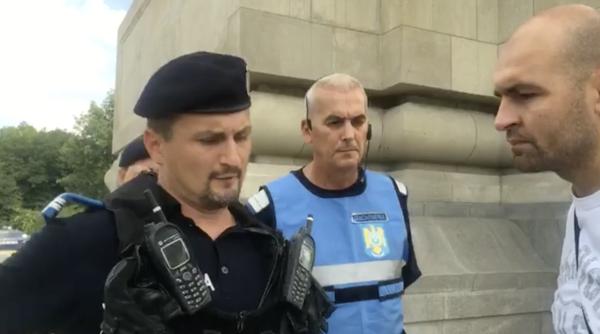 jandarmii au venit la contramanifesta ie ceau escu a facut show video