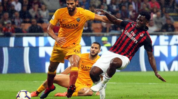 ac milan as roma scor in derby ul din serie a
