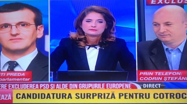 codrin tefanescu l a pus la punct pe cristi preda in direct la tv