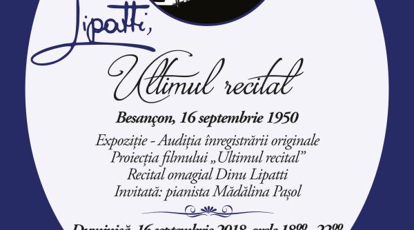 lipatti ultimul recital besan on 16 septembrie 1950