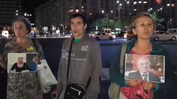 protest pentru sus inerea lui augustin lazar in pia a victoriei