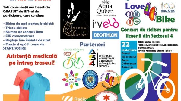 love4bike inscrieri pentru elevii din sectorul 4