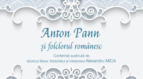 conferin a anton pan i folclorul romanesc