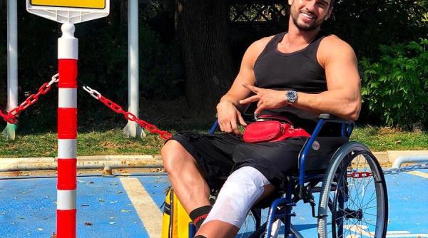 dorian popa in scaun cu rotile la debutul ca prezentator tv