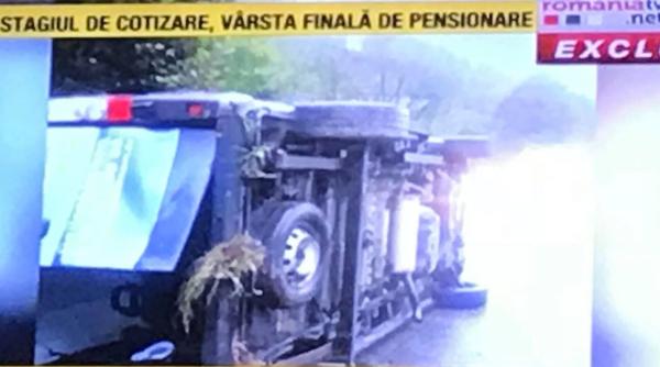 accident arges microbuz cu pasageri rasturnat interventie de urgenta