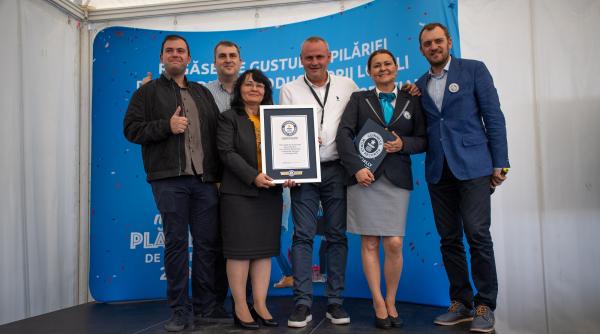 carrefour romania obtine titlul guinness world records la sectiunea longest line of pie slices