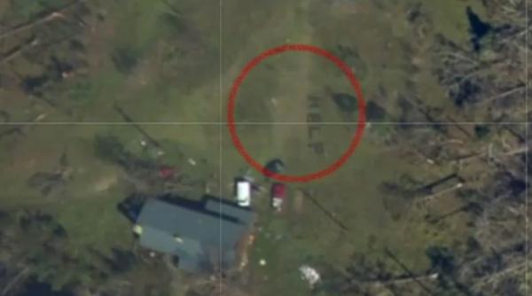 uraganul michael familie salvata dupa un mesaj vazut din satelit