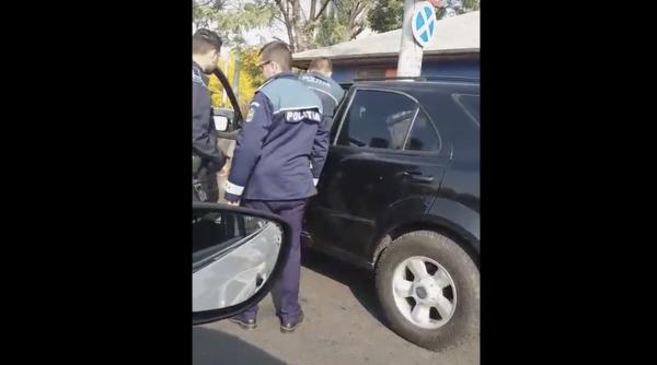 bucuresti politia sofer bataie si spray lacrimogen in trafic pe soseaua chitilei video