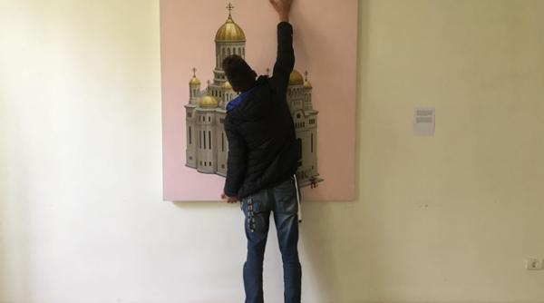 timisoara pictura care ironiza biserica cenzurata temporar