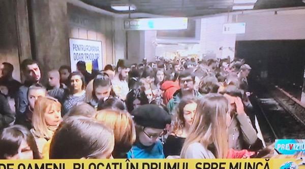 metrou bucuresti blocati in drumul spre munca