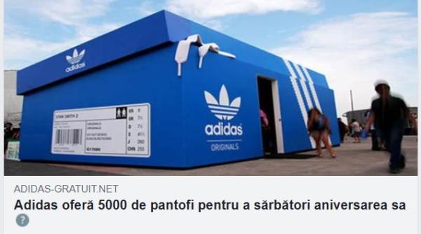 adidas ofera 5 000 de perechi de pantofi gratis   campanie falsa pe internet  avertismentul autoritatilor