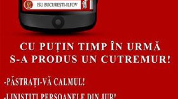 cutremur romania inspectoratul pentru situatii de urgenta mesaj