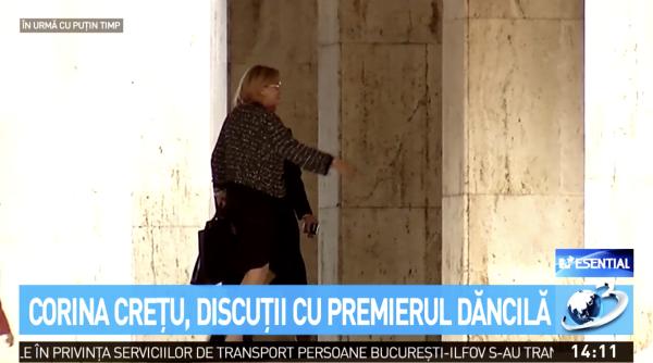 corina cretu viorica dancila discutii la palatul victoria