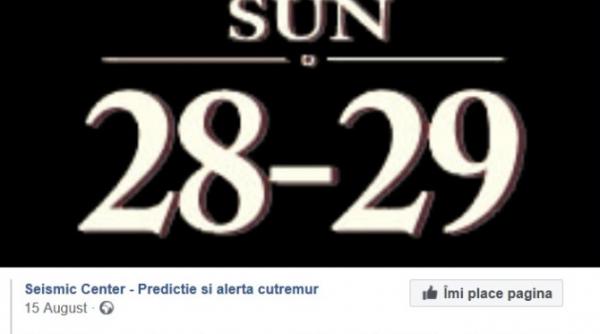 cutremur 28 octombrie predictia seismic center ce spun martorii din 15 august