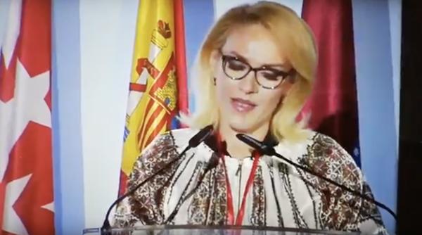 gabriela firea in madrid discurs in spaniola video