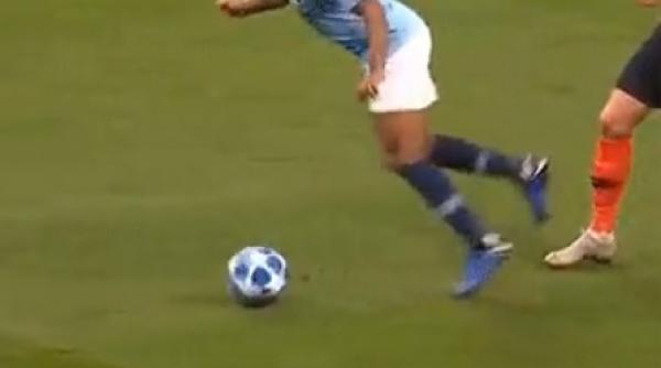 sterling  penalty rusinos cu sahtior  reactia fotbalistului