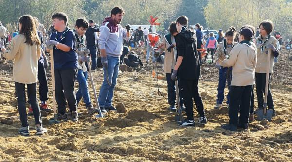 padurea cercetasilor in popesti leordeni ciutescu suntem mandri ca am reusit sa mobilizam atata lume