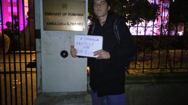 badita protest esuat la londra