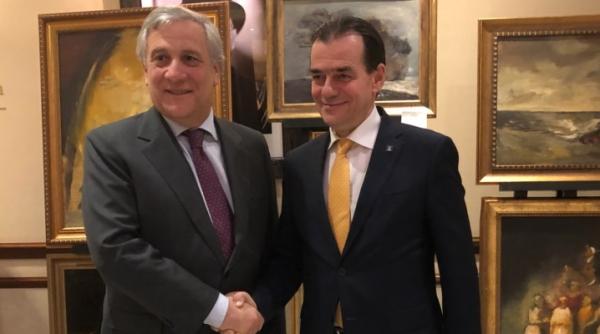 ludovic orban   antonio tajani  intalnire la bucuresti