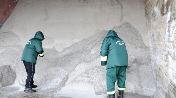 sectorul 4 mii de tone de material antiderapant pentru deszapezire