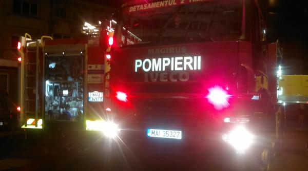 incendiu in ramnicu valcea arde o hala de textile