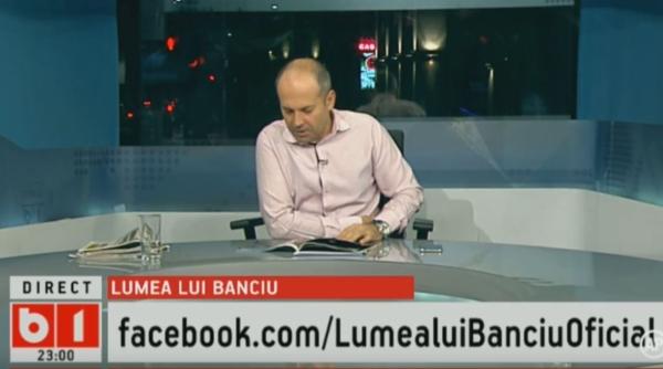 banciu la b1 tv as trage o injuratura dar as incheia emisiunea in momentul acesta