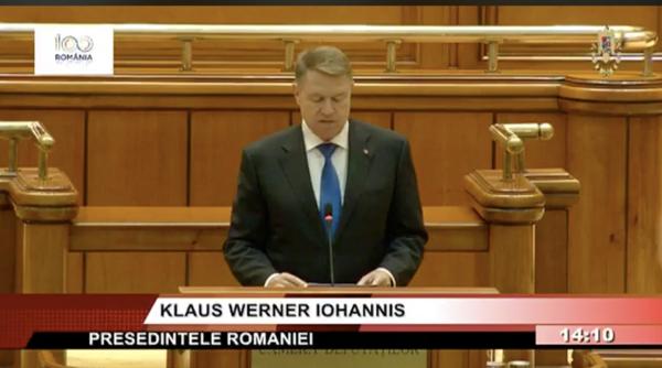 iohannis la parlament cine l a intampinat dragnea explicatia absentei
