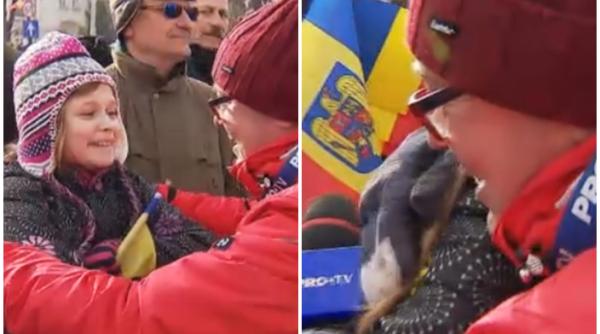 parada 1 decembrie reactia emotionanta a unei fetite inseamna foarte mult