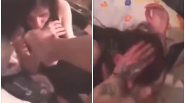 tanara de 17 ani torturata de iubit ii sparge pahare in cap si o obliga sa i pupe picioarele