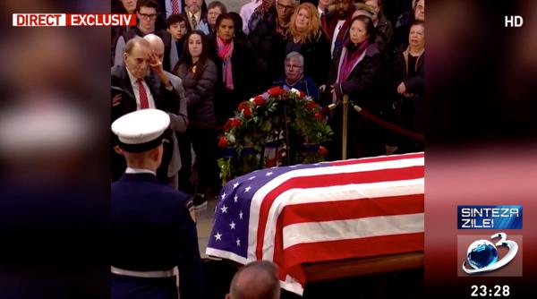 funeralii george h w bush imagini emotionante chirieac romanii au vazut un gest semnificativ