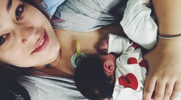 feli prima imagine cu tatal copilului foto viral