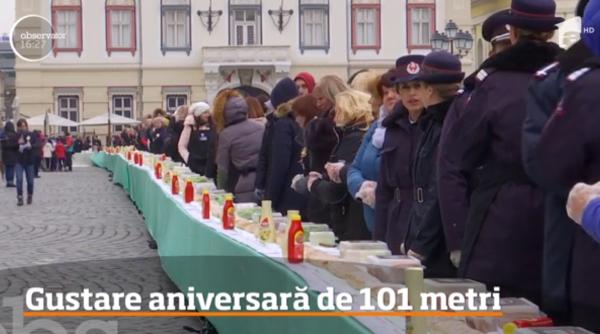 sandwich cu lungime record la timisoara