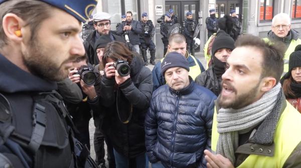 proteste veste galbene bruxelles zeci de arestari