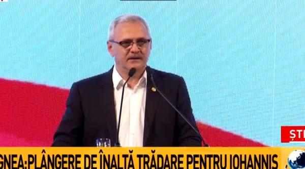 dragnea anunta plangere pentru inalta tradare pe numele lui iohannis