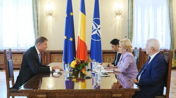 a inceput sedinta csat  iohannis si dancila  fata in fata