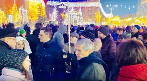 ciolos la protestul din 22 decembrie cristache cum chinu meu ne a gasit asta