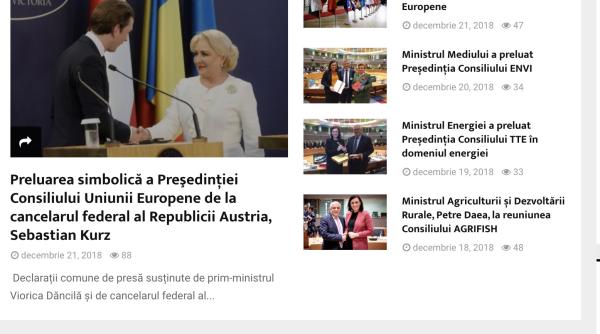 mae a lansat site ul oficial al presedintiei romaniei la consiliul uniunii europene