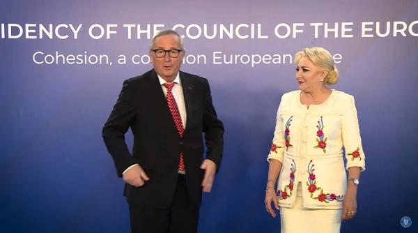 juncker aplauze pentru dancila suntem tratati ca niste printi totul perfect organizat