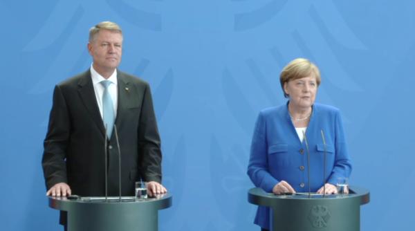 klaus iohannis in germania alaturi de angela merkel si emmanuel macron