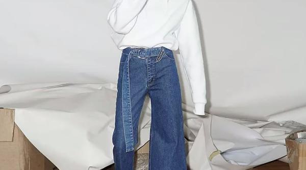 o creatoare de moda din ucraina a inventat jeansii asimetrici