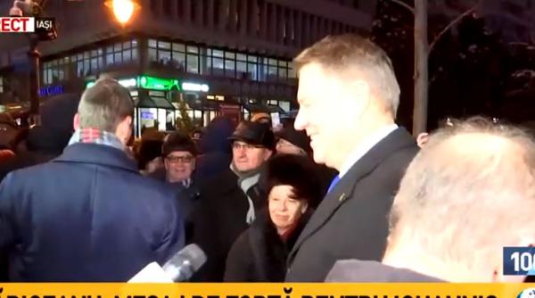 iohannis primit cu urale la iasi