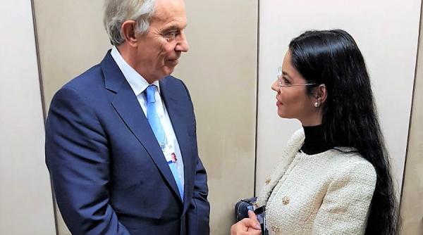ana birchall intrevedere cu tony blair la davos