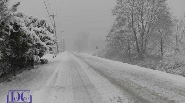 trafic rutier inchis din cauza viscolului