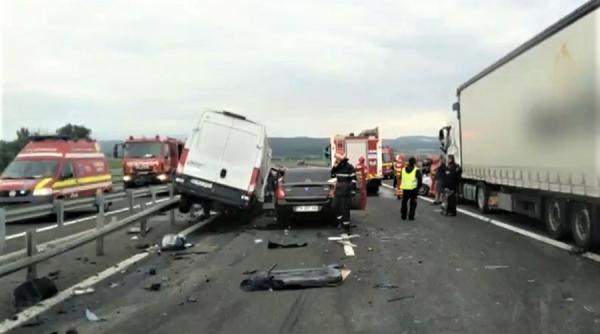 accident grav pe autostrada copii raniti