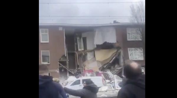 explozie haga cladire de trei etaje prabusita se cauta supravietuitori