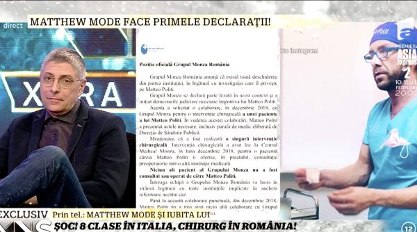 matthew mode medic fals valcu intrebari la care a refuzat sa raspunda