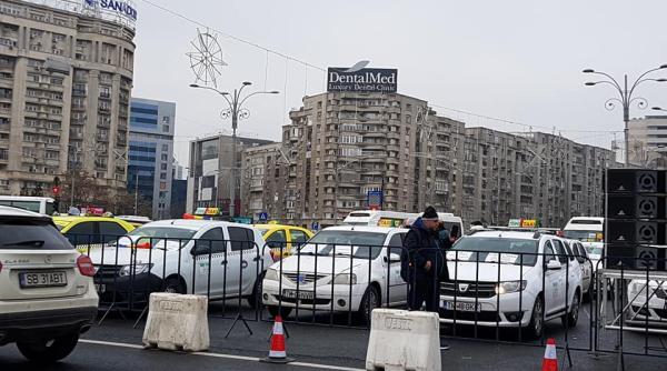 miting transportatori piata victoriei blocata impotriva car sharing