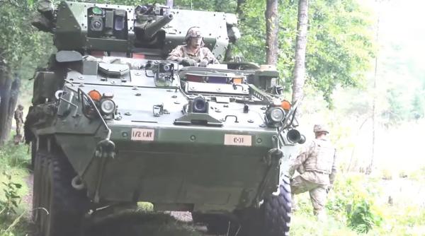 sua trimit blindate de lupta in europa rusia principala amenintare