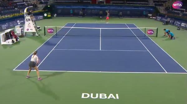 simona halep eugenie bouchard in turul al doilea la dubai wta