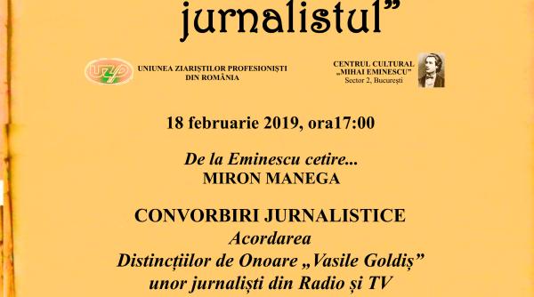 uzpr invitatie la serata eminescu jurnalistul